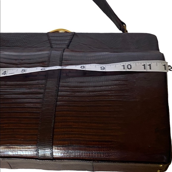 Vintage escort croc/ reptile bag(B13) - Picture 5 of 7